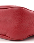 Pebbled Calfskin Small Soho Disco Bag Vibrant Red
