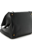 Supple Calfskin Medium Phantom Luggage Black