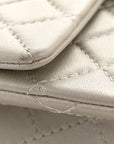 Metallic Goatskin Quilted 2.55 Reissue Mini Flap Silver