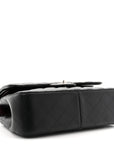 Lambskin Quilted Jumbo Double Flap Black