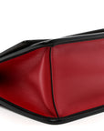 Vitello Century F is FNDI Bi-Color FF 1974 Embossed Kan I Shoulder Bag Fragola Maya Black