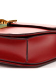 Box Calfskin Medium Classic Box Flap Bag Dark Brick