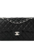 Lambskin Quilted Small Double Flap Black