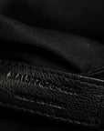Lambskin Quilted Small Loulou Puffer Monogram Chain Satchel Black