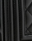 Lambskin Quilted New Medium Boy Flap Black