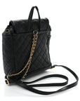Caviar Quilted Small Filigree Backpack Black