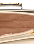 GG Supreme Monogram Horsebit 1955 Shoulder Bag Beige Mystic White