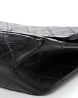 Aged Calfskin Quilted 2.55 Reissue 227 Flap Black