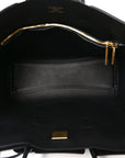Smooth Calfskin Small Bel Air Carry All Bag Black