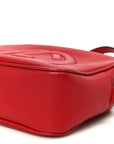 Pebbled Calfskin Small Soho Disco Bag Tabasco Red