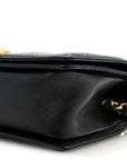 Lambskin Quilted Medium Boy Flap Black