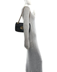 Calfskin Matelasse Small GG Marmont Shoulder Bag Black