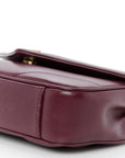 Lambskin Chevron Quilted Mini Loulou Rouge Cabernet