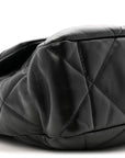 Lambskin Quilted Large CHNL 19 Flap Black