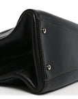 Caviar Medium Cerf Executive Shopper Tote Black