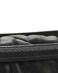 Lambskin Quilted Small Loulou Puffer Monogram Chain Satchel Black
