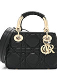 Calfskin Cannage Mini The Lady 95.22 Black