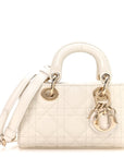 Lambskin Cannage Micro Lady D-Joy Latte