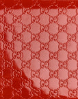 Patent MicroGCCIssima Small Broadway Clutch Red