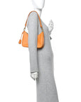 Saffiano Lux Mini Re-Edition Shoulder Bag Arancio