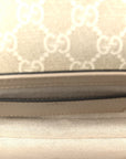 GG Supreme Monogram Textured Dollar Calfskin Web Mini Ophidia Envelope Shoulder Bag Beige Mystic White Oatmeal