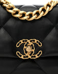 Lambskin Quilted Medium CHNL 19 Flap Black