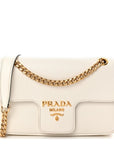 Saffiano Flap Shoulder Bag Talco
