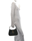 Boarded Dyana Lux Calfskin Small Jackie 1961 Hobo Black