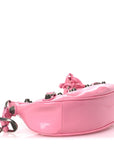 Patent Faux Leather Le Cagole Shoulder Bag XS Sweet Pink