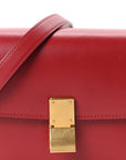 Box Calfskin Teen Classic Box Flap Bag Red