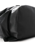 Nylon Grained Calfskin Watson Diaper Bag Black
