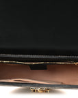 GG Supreme Monogram Calfskin Small Padlock Messenger Shoulder Bag Beige Black Cuir