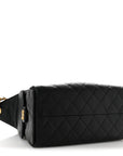 Caviar Quilted Small CHNL 25 Handbag Black