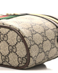 GG Supreme Monogram Textured Dollar Calfskin Web Ophidia Belt Bag 110 44 Beige Ebony New Acero