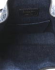 Denim Jacquard Oblique C'est D1OR Bucket Bag Blue