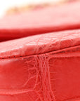 Alligator Jumbo Double Flap Red