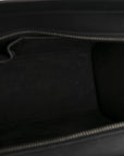 Drummed Calfskin Micro Luggage Black