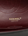Lambskin Quilted Jumbo Double Flap Black