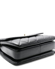 Lambskin Quilted Small Trendy CC Dual Handle Flap Bag Black