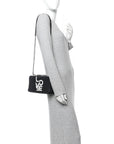 Canvas Printed Small Love Lola Bag Black