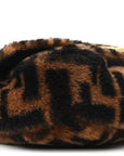 Shearling Vitello Dolce Macro FF 1974 Baguette Tobacco Black