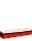 Patent MicroGCCIssima Small Broadway Clutch Red