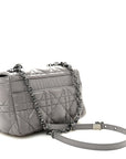 Calfskin Macrocannage Medium Caro Bag Iron Grey