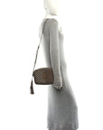 Calfskin Matelasse Monogram Lou Camera Bag Dark Beige