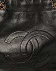 Lambskin CC Shoulder Bag Black