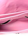 Semi Shiny Smooth Calfskin Small Downtown Shoulder Bag Candy Pink