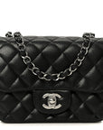 Caviar Quilted Mini Square Flap Black