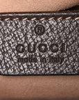 GG Supreme Monogram Mini Ophidia Top Handle Shoulder Bag Brown