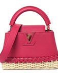 Rattan Taurillon Capucines Mini Magenta