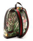 GG Supreme Monogram Tian Web Small Day Backpack Beige Multicolor New Acero